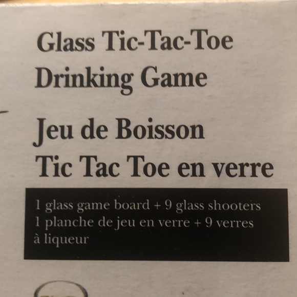 Glass TIC-TAC-TOE drinking set game - Picture 3 of 7